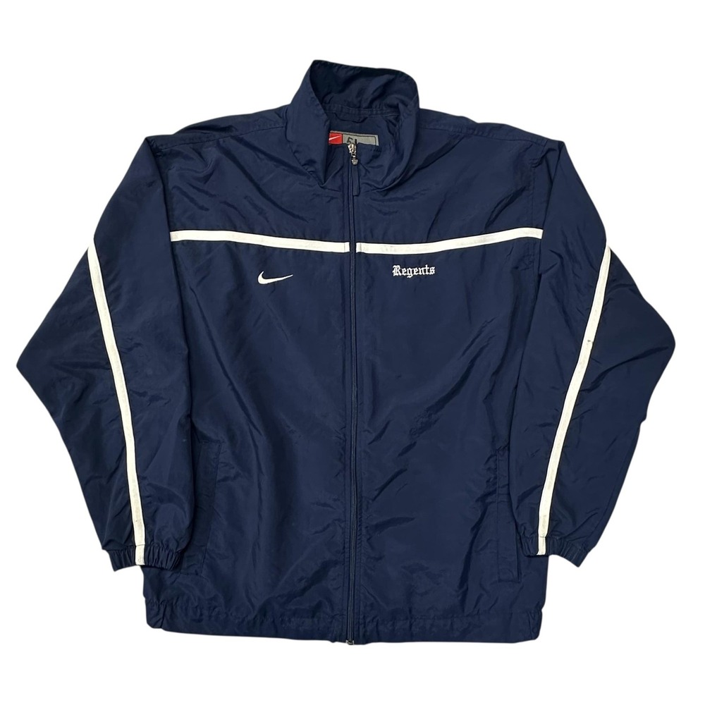 Nike Team Regents Jacket Mens L Blue Full Zip Track Windbreaker BLM VTG 2004